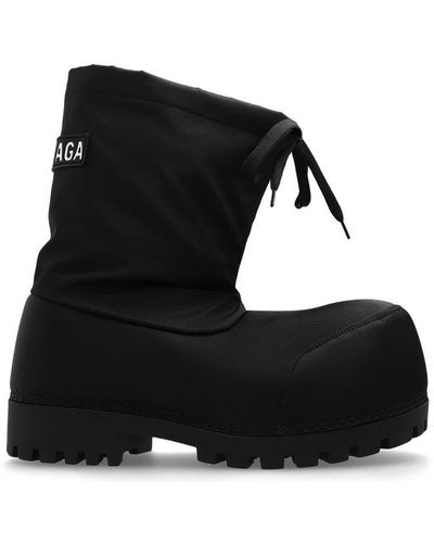 Balenciaga Alasca Low Snow Boots - Black