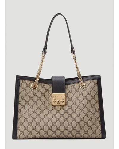 Gucci Padlock Gg Medium Shoulder Bag - Natural