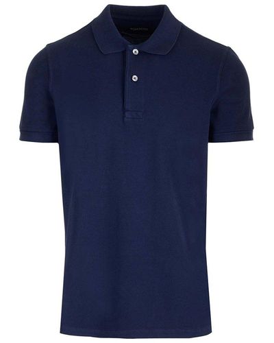 Tom Ford Short-sleeved Polo Shirt - Blue