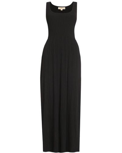 Michael Kors Knitted Long Dress - Black