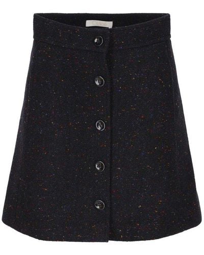 Chloé A-line Mini Skirt - Black