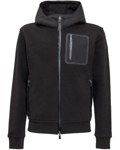 Herno Patch Pocket Hooded Jacket - Black