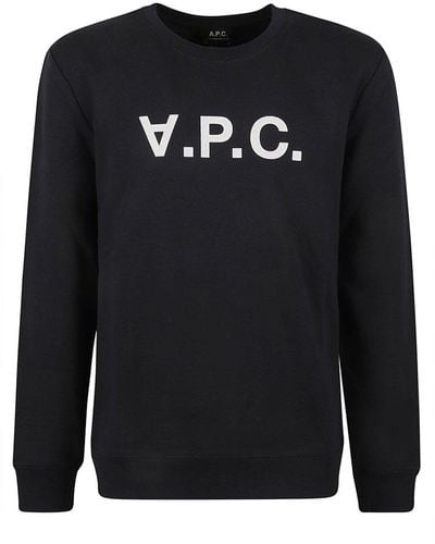 A.P.C. Logo Sweatshirt - Black