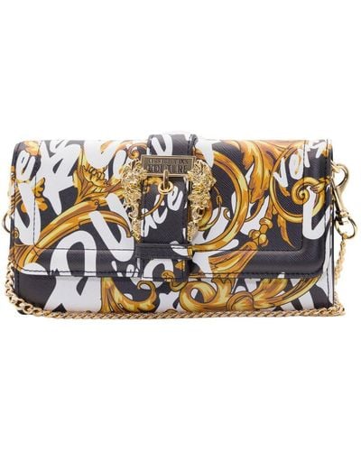 Versace Garland Couture Foldover Chain Wallet - Multicolor