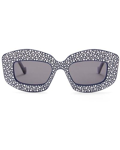 Loewe Anagram Round Sunglasses - Gray