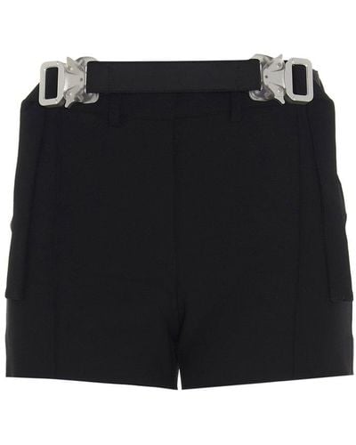 1017 ALYX 9SM Double Buckle Shorts - Black