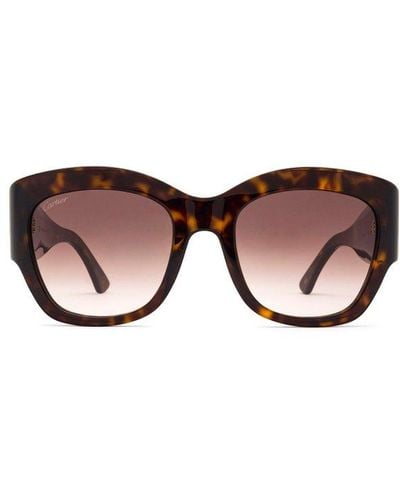 Cartier Square Frame Sunglasses - Multicolor