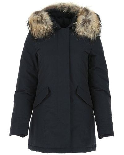 Woolrich Fur Trim Hooded Arctic Parka - Black