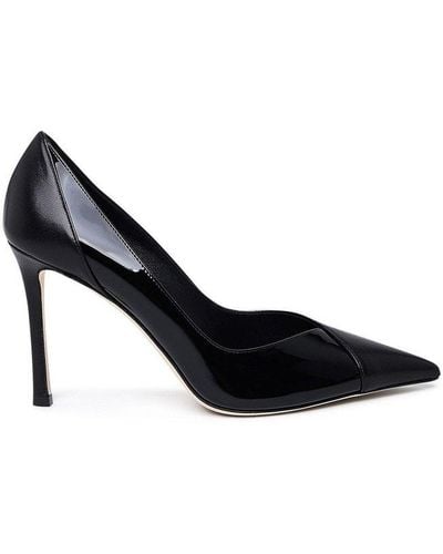 Jimmy Choo Cass 95 Pointed-toe Pumps - Black