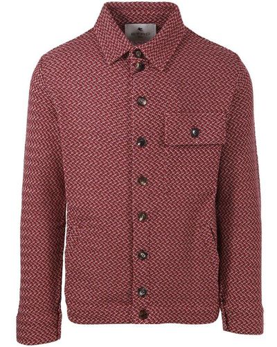 Etro Patterned Button-up Shirt Jacket - Red