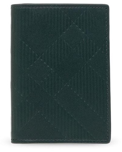 Burberry Leather Card Holder - Green