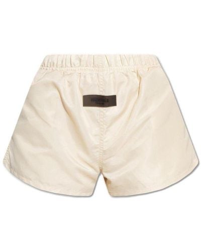 Fear Of God Shorts With Logo - Natural