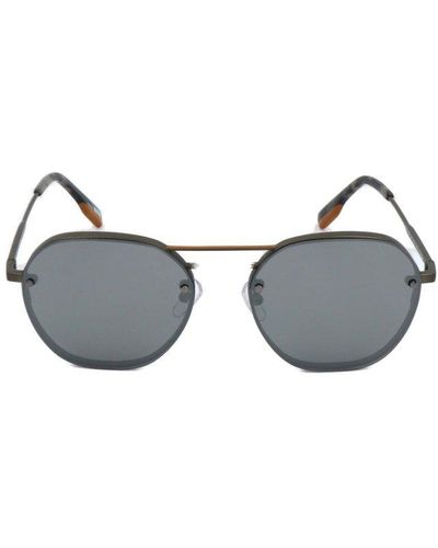 Zegna Round-frame Sunglasses - Black