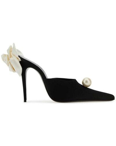 Magda Butrym Pointed-top Slip-on Sandals - Black