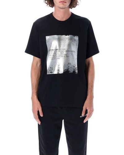 Helmut Lang Silver T-shirt - Black