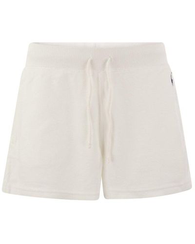 Polo Ralph Lauren Pony-embroidered Drawstring Towelling Shorts - White