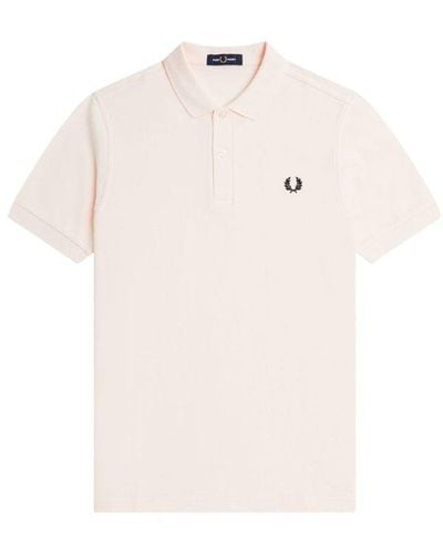 Fred Perry Laurel Wreath-embroidered Short-sleeved Polo Shirt - White