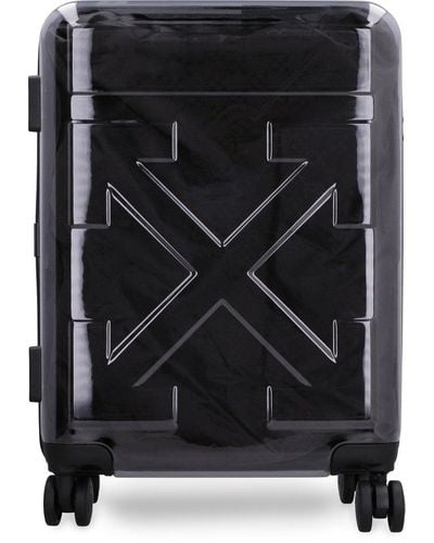 Off-White c/o Virgil Abloh Quote-motif Translucent Luggage - Black