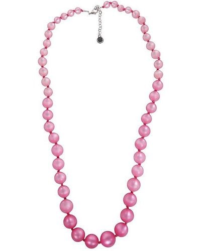 Emporio Armani Resin Boules Necklace - Pink