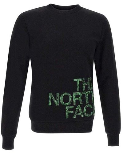 The North Face "blown Up" Cotton Sweatshirt - Black