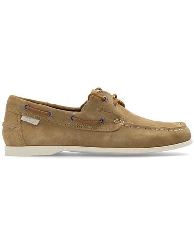 Manebí Hamptons Round Toe Boat Shoes - Brown