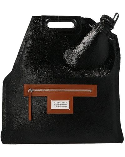 Maison Margiela Bottle-cap Textured Tote Bag - Black
