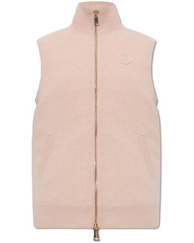 Moncler Reversible Vest, - Pink