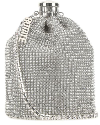 ROTATE BIRGER CHRISTENSEN Cassie Rhinestone-embellished Bucket Bag - Metallic