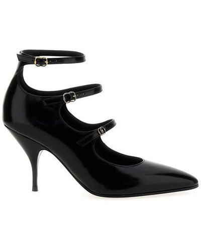 Bally Marilou Strapped Court Shoes - Black