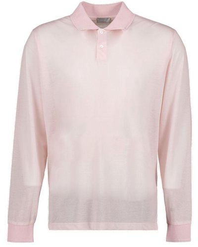 Dior Homme Long-sleeved Polo-shirt - Pink