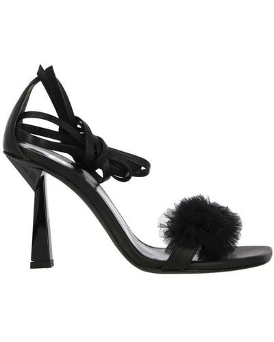 Aniye By Square-toe Sandals - Black