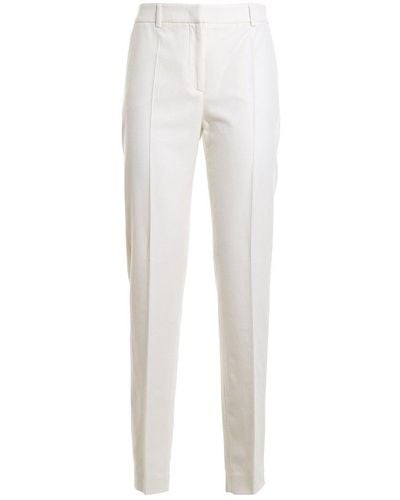 Alberta Ferretti Pleated Tailored Pants - White