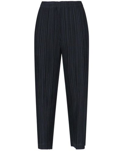 Pleats Please Issey Miyake Pleated Trousers - Blue