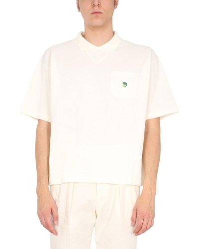 YMC Cotton Piqué Polo Shirt - White