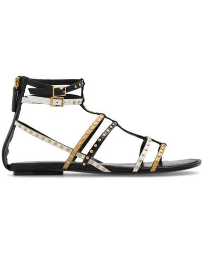 Tory Burch Capri Ankle-strap Studded Sandals - Black