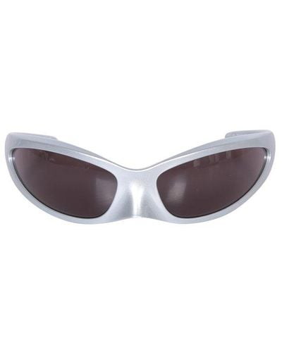 Balenciaga Skin Cat Sunglasses - Metallic