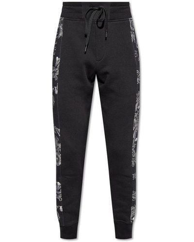 Versace Side-stripe Sweatpants - Black