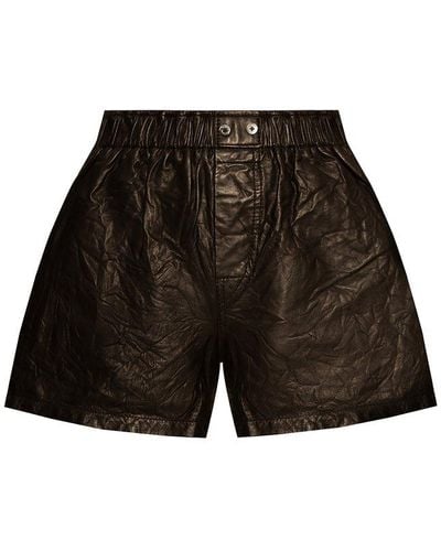 Zadig & Voltaire Leather Shorts - Black