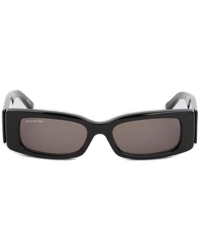Balenciaga Rectangle Framed Sunglasses - Gray