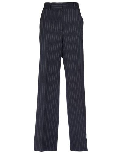 MSGM Pinstripe Pants - Blue