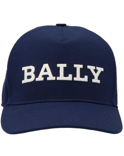 Bally Logo Embroidered Baseball Cap - Blue