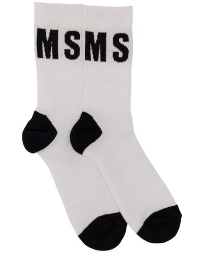 MSGM Sock With Logo - Multicolor