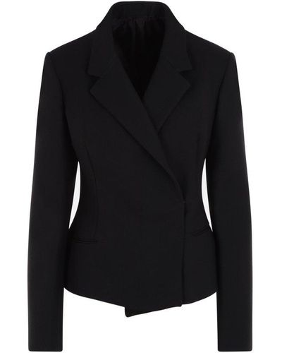 Alaïa Single Breasted Tailored Blazer - Black