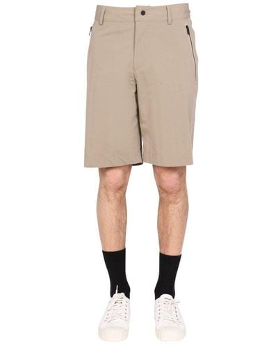 Monobi Zip-pocket Bermuda Shorts - Natural