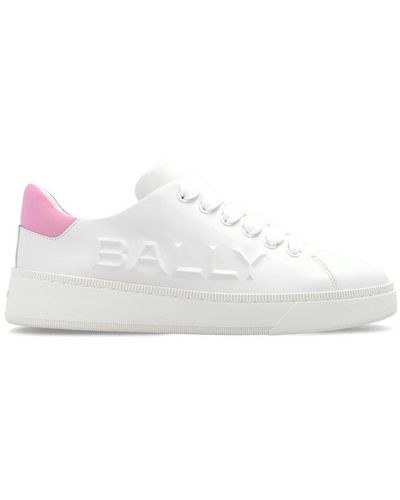 Bally Reka Logo Embossed Sneakers - White