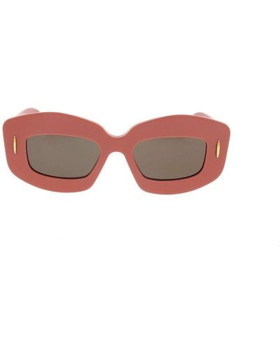 Loewe Screen Rectangular Sunglasses - Pink