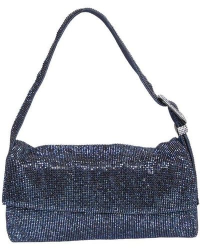 Benedetta Bruzziches Vitty La Grande Embellished Shoulder Bag - Blue