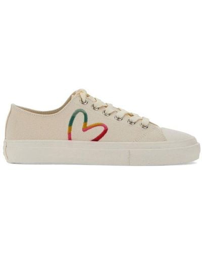 Paul Smith Swirl Heart Lace-up Sneakers - White
