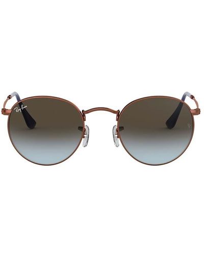 Ray-Ban Round Frame Sunglasses - Brown