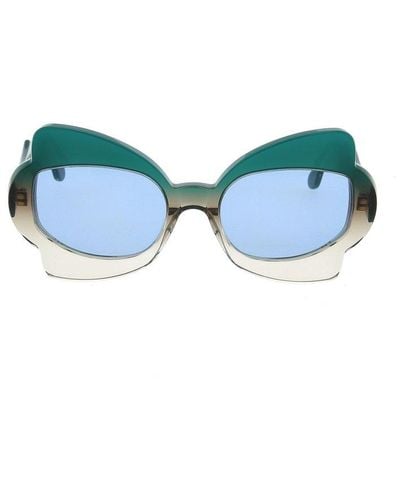 Marni Butterfly Frame Sunglasses - Blue